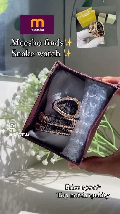bvlgari snake watch meesho